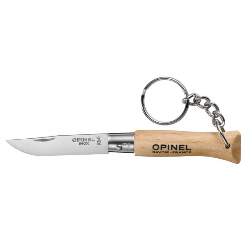 NAVAJA OPINEL INOX Nº4 CON LLAVERO SIN VIROLA NAVAJA OPINEL INOX Nº4 CON LLAVERO SIN VIROLA