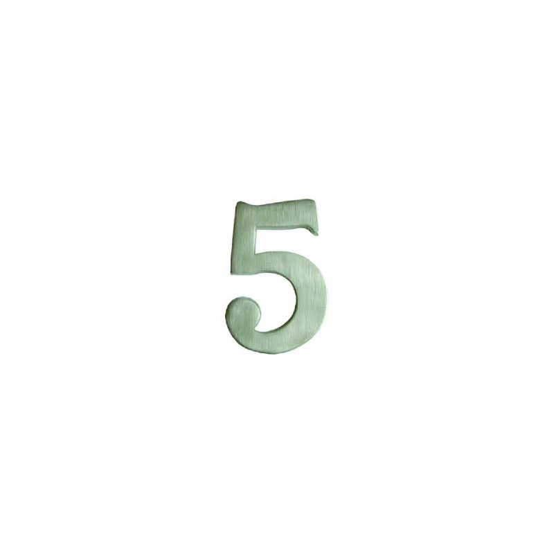 NUMERO 0 NIQUEL SATINADO 100MM PEGAR/CLAVAR