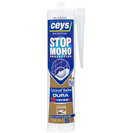 SILICONA CEYS STOP MOHO XPRESS CART BLANCO 280ML