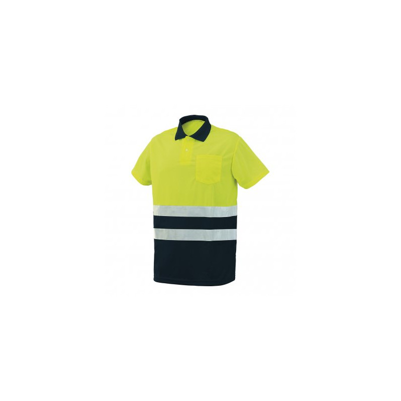 POLO A.V. 8584 AZUL MARINO/AMARILLO TALLA S POLO A.V. 8584 AZUL MARINO/AMARILLO TALLA S