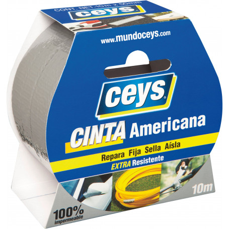 TACK CEYS CINTA AMERICANA PLATA ROLLO 10MX50