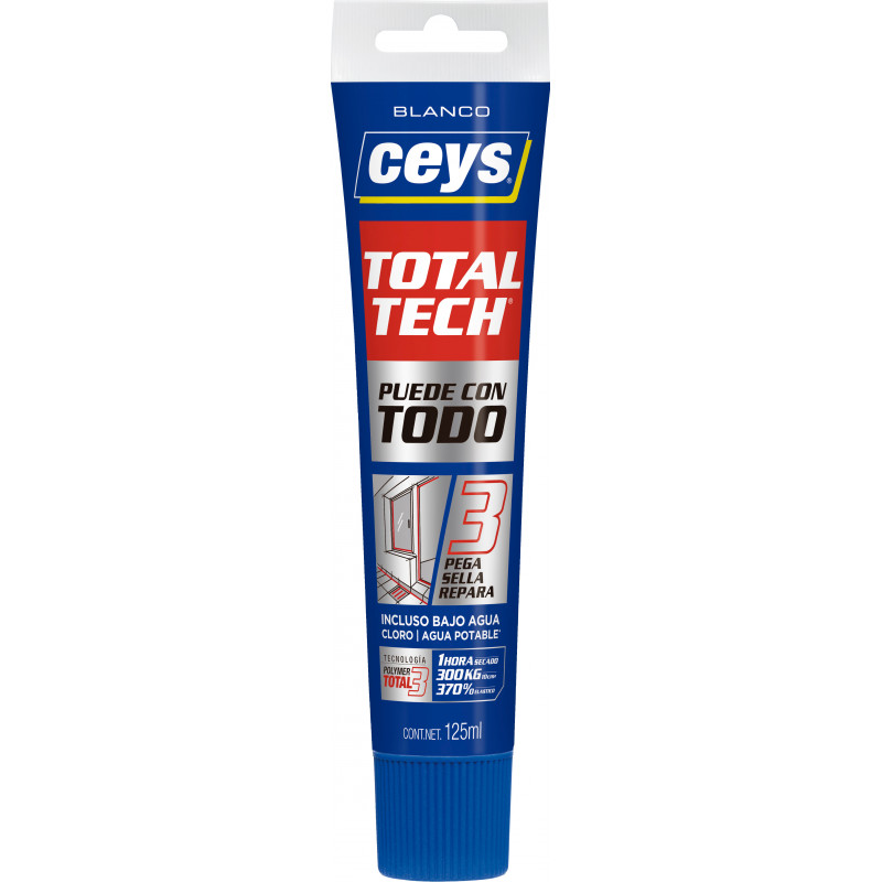 POLIMERO CEYS TOTAL TECH BLANCO TUBO 125ML POLIMERO CEYS TOTAL TECH BLANCO TUBO 125ML