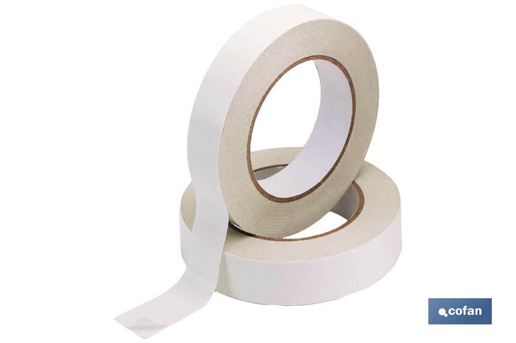 Cinta adhesiva de doble cara banda cinta de montaje fuerte adhesivo blanco 1-8cm ancho 10m largo 