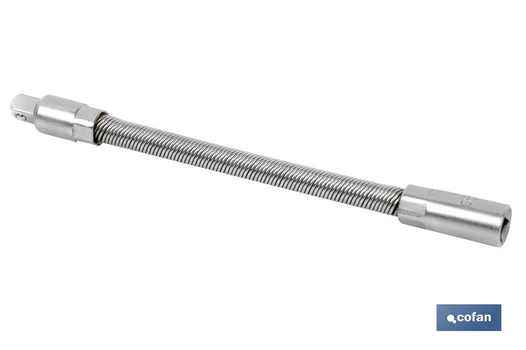 para destornillador flexible y elástica Barra de extensión flexible con carraca de extensión larga 200 mm 