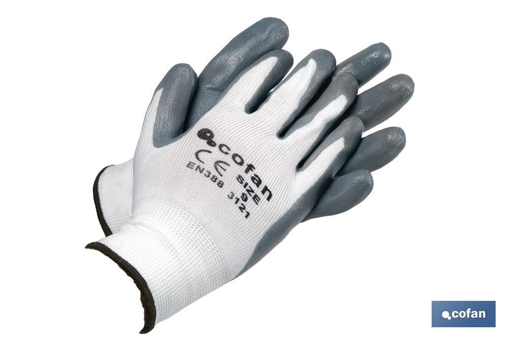 color gris talla 10 12 pares de guantes de trabajo de nitrilo