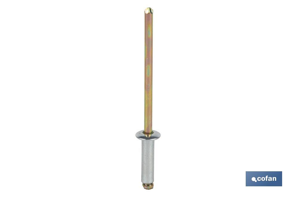 REMACHE ACERO  3,2 X 6 MM