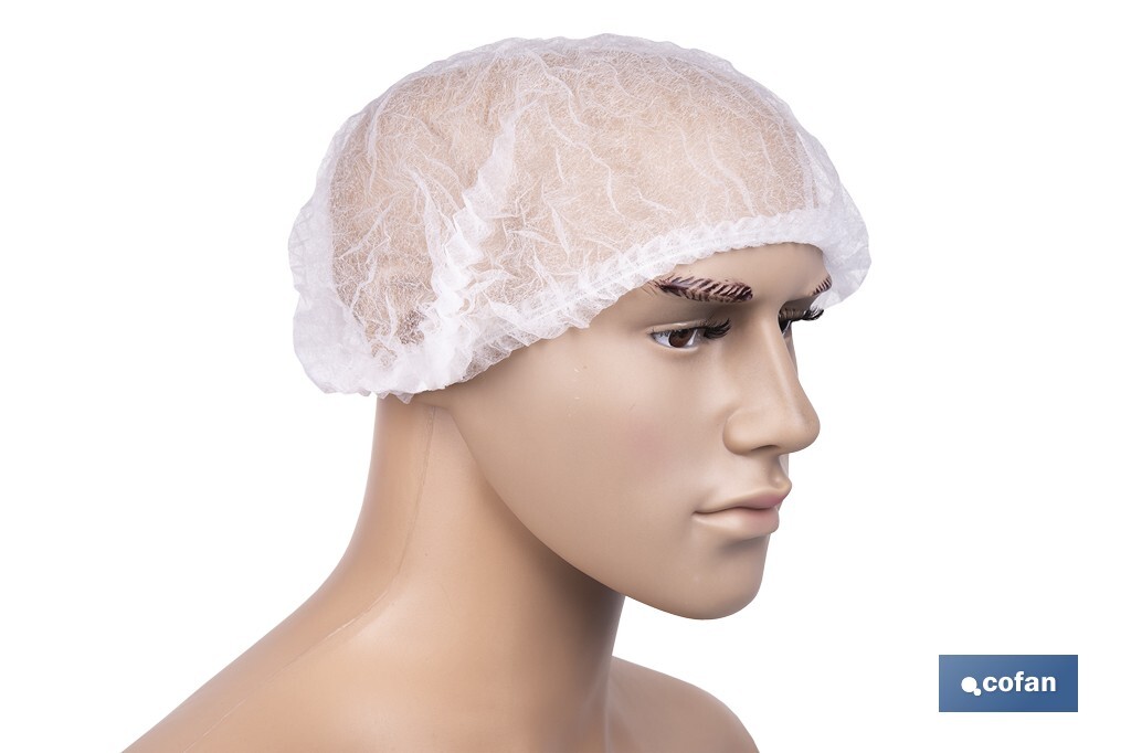 GORRO DESECHABLE ACORDEÓN DE PP 100 UDS.
