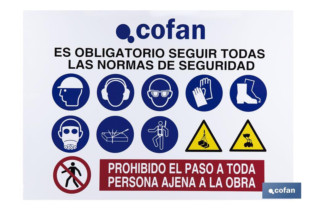 Cartel prohibido fumar con pictograma, adhesivo o poliestireno 1.5 mm