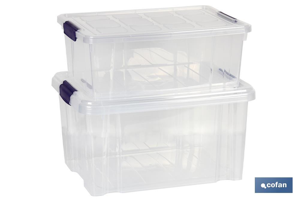 Fiambrera Rectangular Sistema 1,8 L, Polipropileno Color Morado