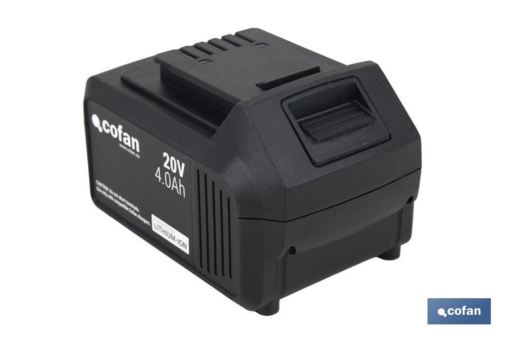 BATERÍA RECARGABLE Li-ion 20 V 4.0Ah