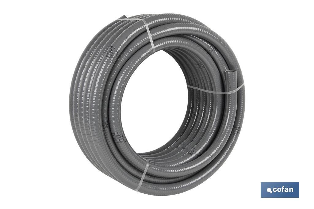 ROLLO DE TUBERIA HIDRO GRIS CERTIFICADA Ø40mm 25m