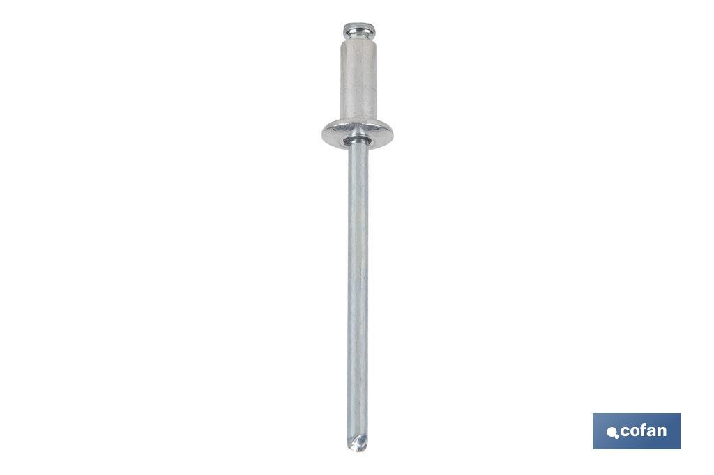 REMACHE ALUMINIO NORMAL 4 X 6 MM (PACK: 1000 UDS)