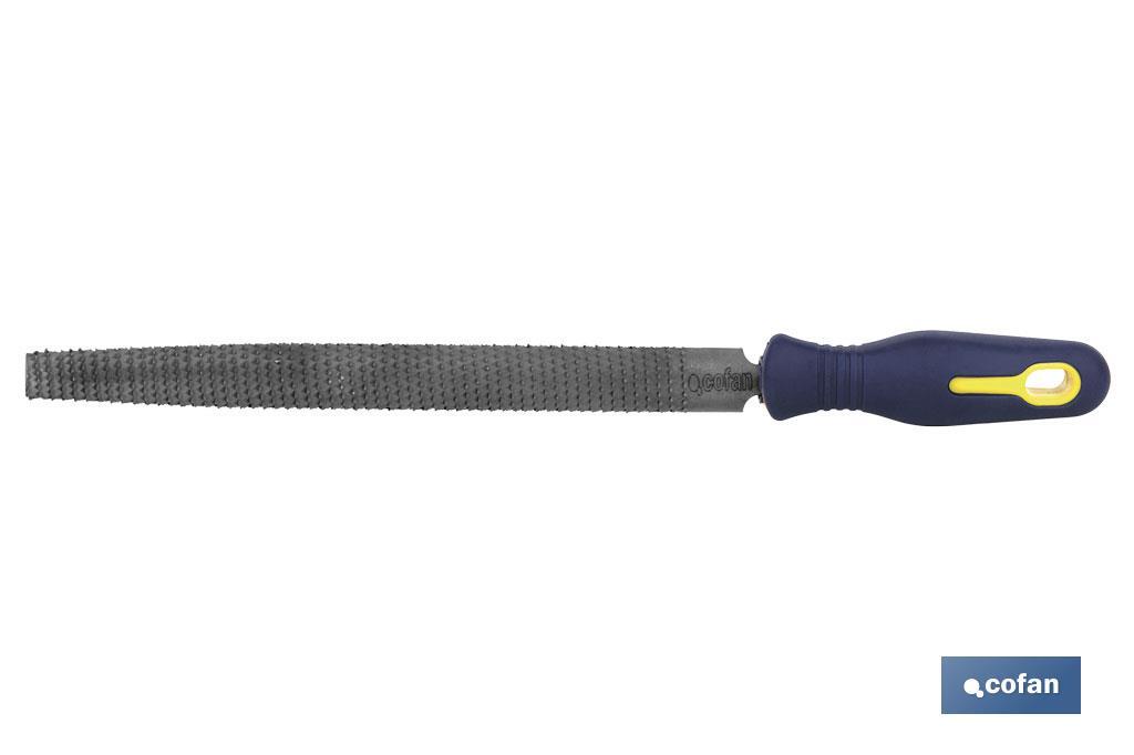 ESCOFINA MEDIA CAÑA 150mm CON MANGO (PACK: 1 UDS)