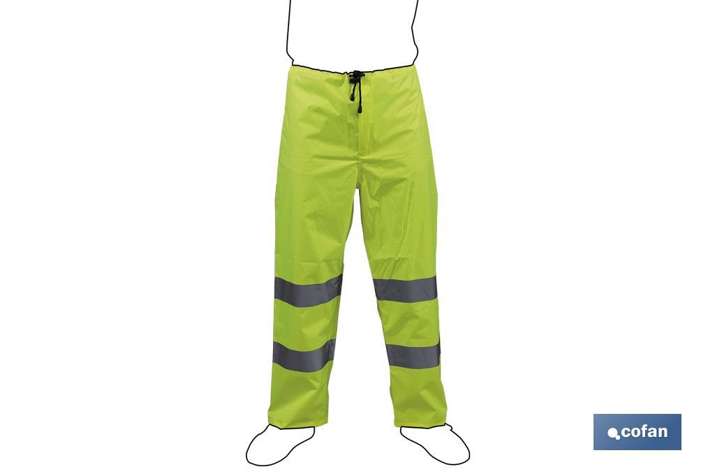 PANTALÓN DE LLUVIA DE ALTA VISIBILIDAD MODELO RIGEL AMARILLA TALLA XXXL (PACK: 1 UDS) PANTALÓN DE LLUVIA DE ALTA VISIBILIDAD MODELO RIGEL AMARILLA TALLA XXXL (PACK: 1 UDS)