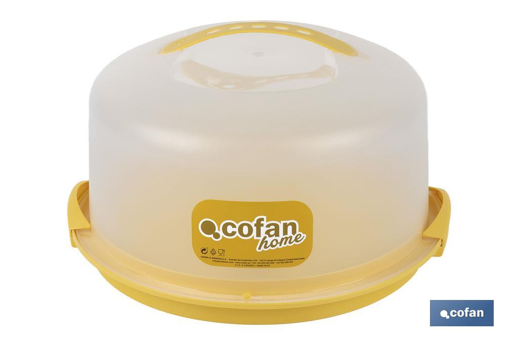 TARTERA REDONDA AMARILLA OPACA PAVLOVA CON ASAS Ø34,5 X 18,5 CM (PACK: 6 UDS)
