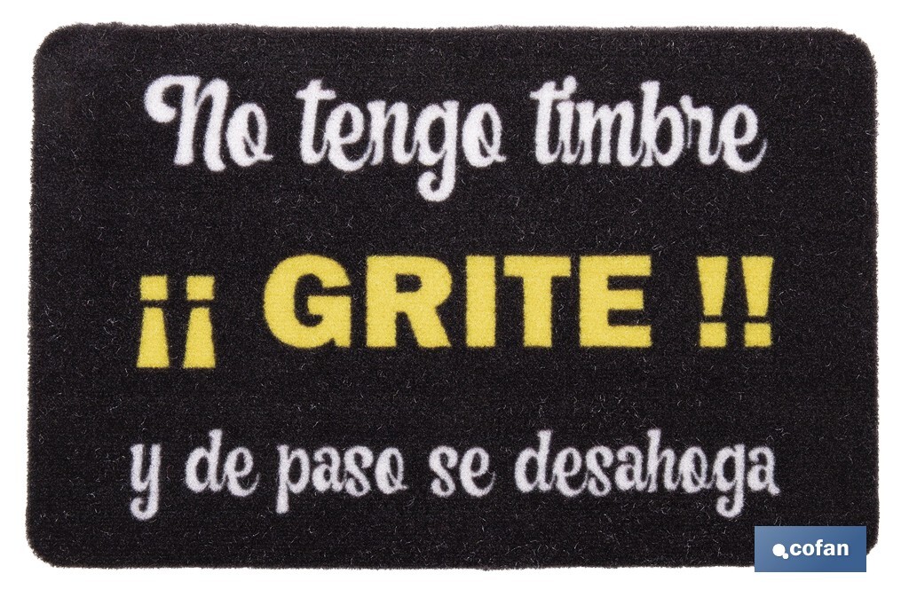 FELPUDO ESTAMPADO DIGITAL LETRAS  40 X 60 CM (PACK: 1 UDS)