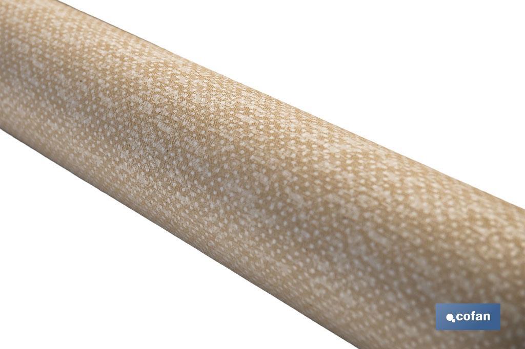 ROLLO DE MANTEL ANTIMANCHAS RESINADO TEXTURA BEIGE 60 % ALGODÓN, 40 % POLIÉSTER 1,40 X 20 M (PACK: 1 UDS)