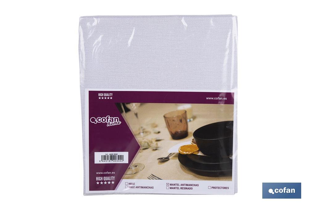 MANTEL ANTIMANCHAS ESTERILLA GRIS   1,40 X 3,00 (PACK: 1 UDS)
