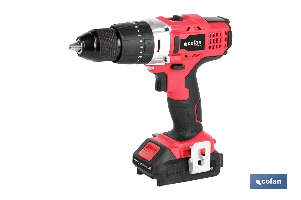 TALADRO PERCUTOR A BATERÍA LI-ION 20 V 1300 RPM 35 NM (PACK: 1 UDS)