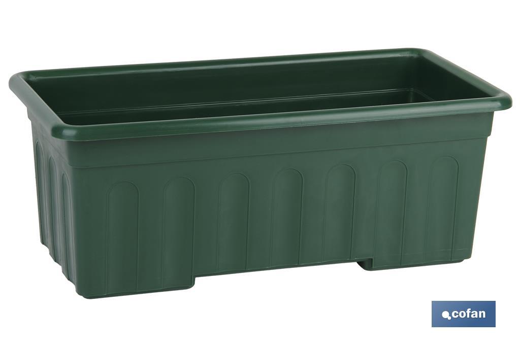 JARDINERA VERDE  MODELO AZAHAR 60 X 22 X 15 CM (PACK: 12 UDS)