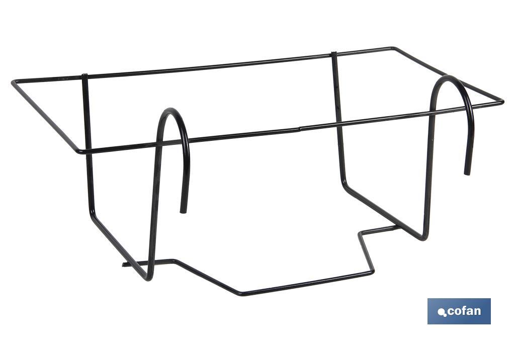 SOPORTE JARDINERA 90015522 AZAHAR NEGRO 60 X 22 X 15 CM (PACK: 1 UDS) SOPORTE JARDINERA 90015522 AZAHAR NEGRO 60 X 22 X 15 CM (PACK: 1 UDS)