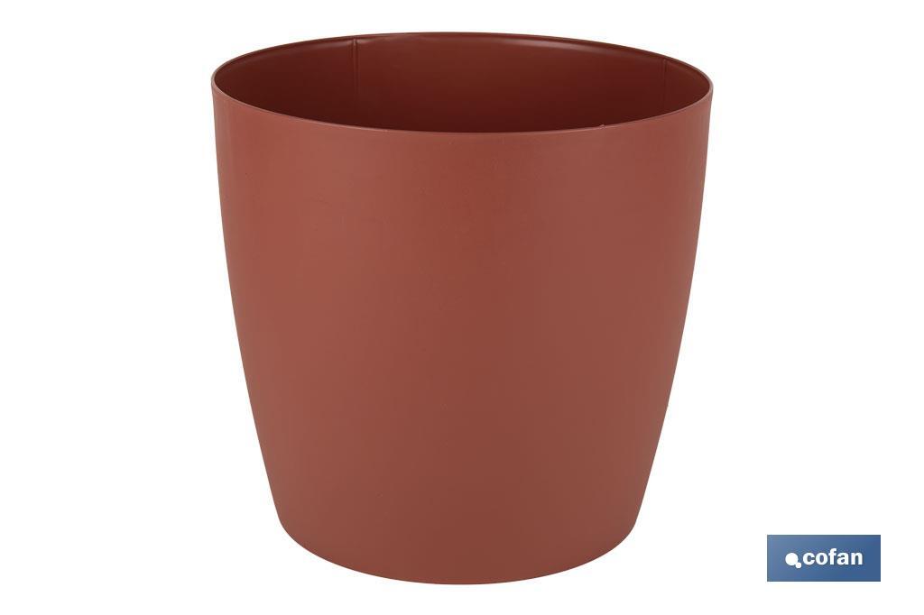 MACETA CAMELIA DE COLOR ARCILLA 24,5 X 23,6 CM (PACK: 12 UDS)
