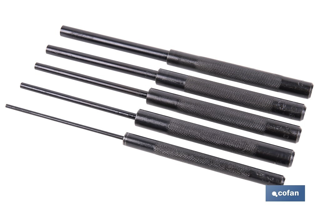 CONJUNTO 5 PCS BOTADOR CILÍNDRICO LARGO 3-10 MM
