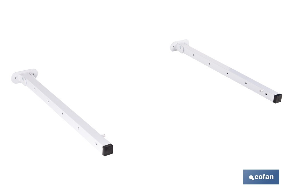 TENDEDERO DE PARED ABATIBLE JUEGO DE DOS SOPORTES LARGO 50,5 CM
