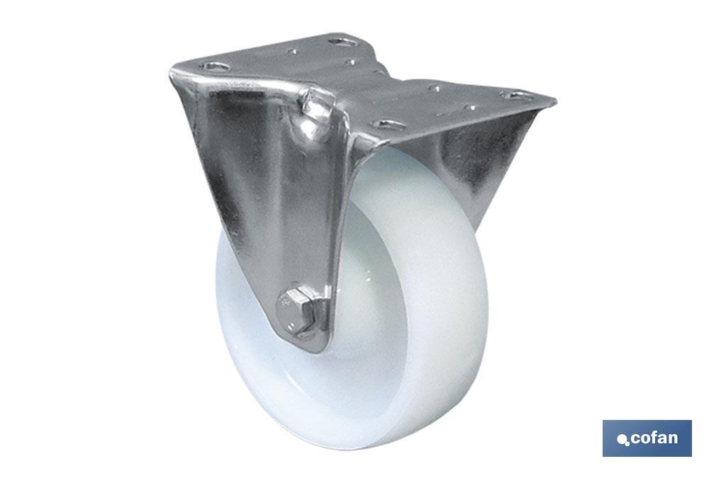 RUEDA NYLON FIJA Ø125X40MM (PACK: 1 UDS) RUEDA NYLON FIJA Ø125X40MM (PACK: 1 UDS)