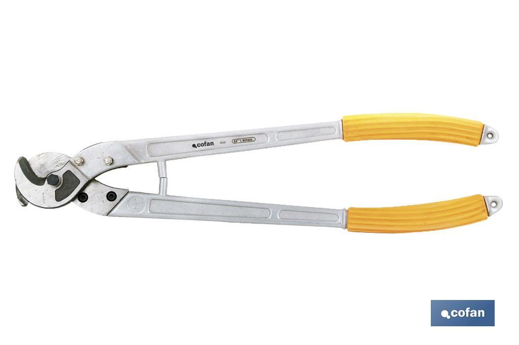 Tenazas cortacables de aluminio y cobre | Para grosores desde 3 hasta 22 mm | Longitud 220 mm