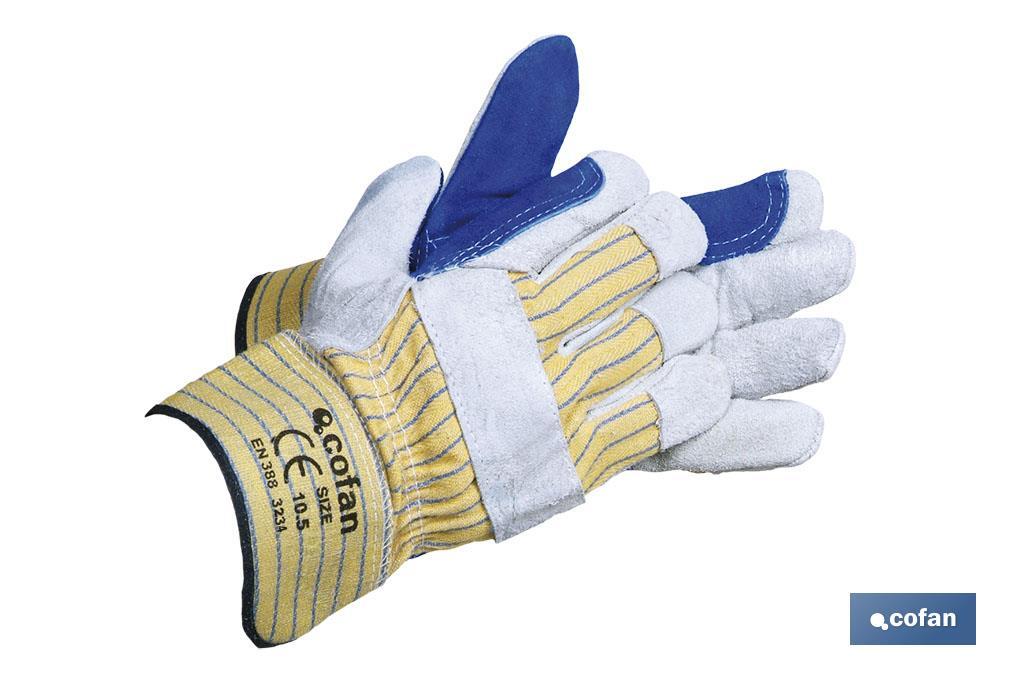 Guantes de serraje americano reforzados | Especiales para carga y descarga | Diseño industrial y resistente