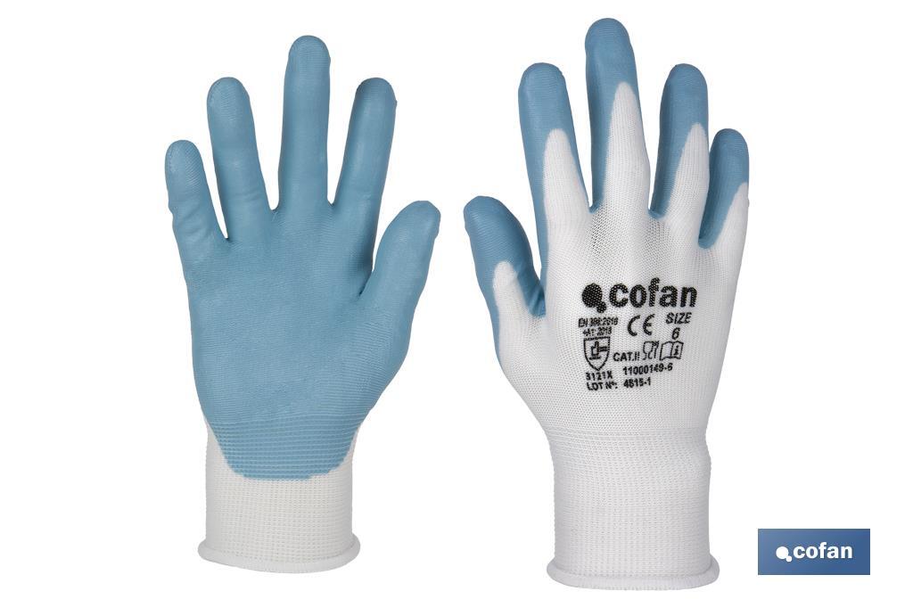 Guantes impregnados para uso alimentario | Sin costuras | Comodidad y seguridad | Con recubrimiento de nitrilo