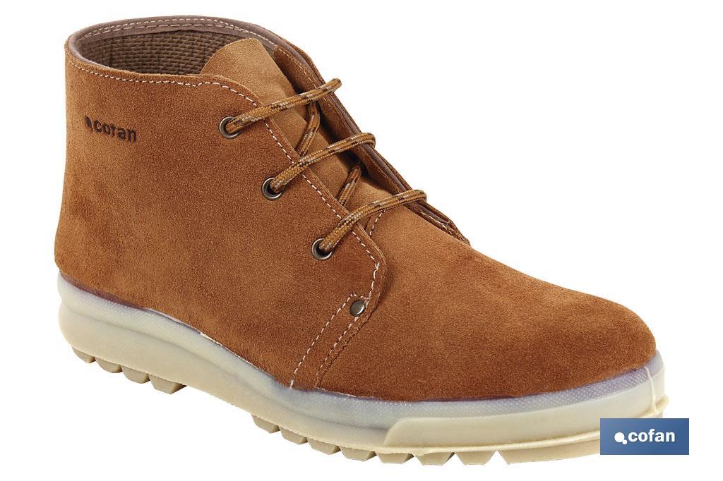 Bota Trekking | En Piel | Modelo Morella | Con Cordones | Color Camel | Suela Antideslizante