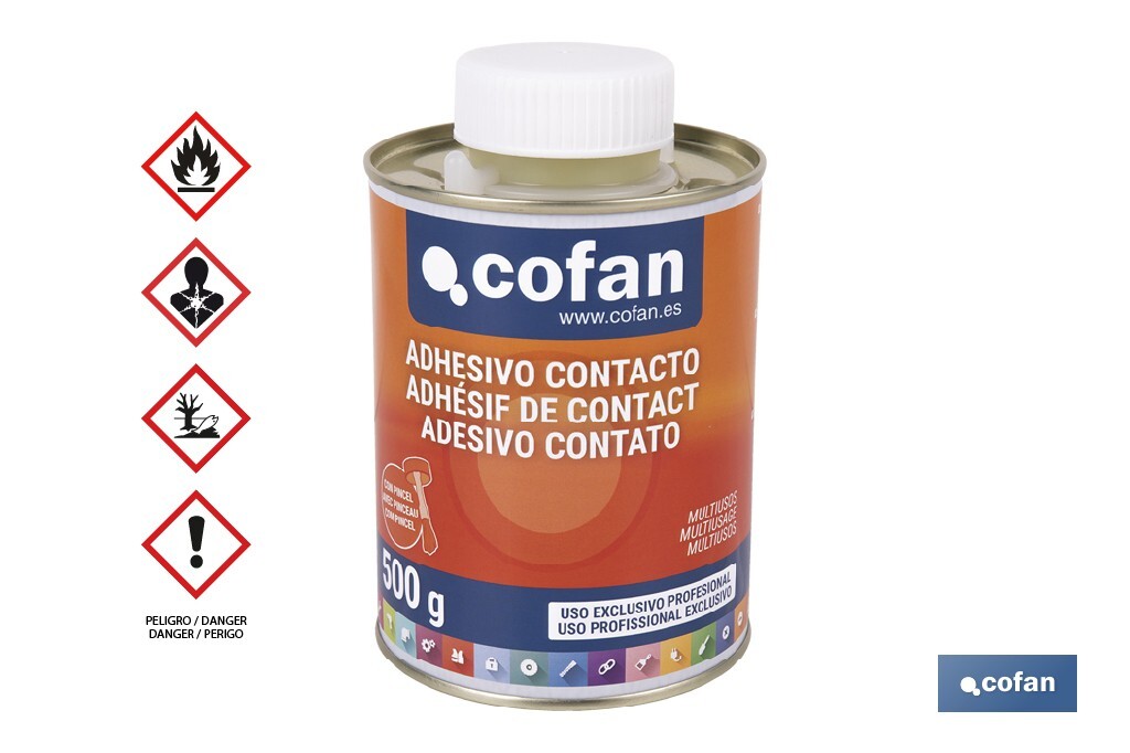 Adhesivo de contacto 500 ml | Pegamento universal multiusos