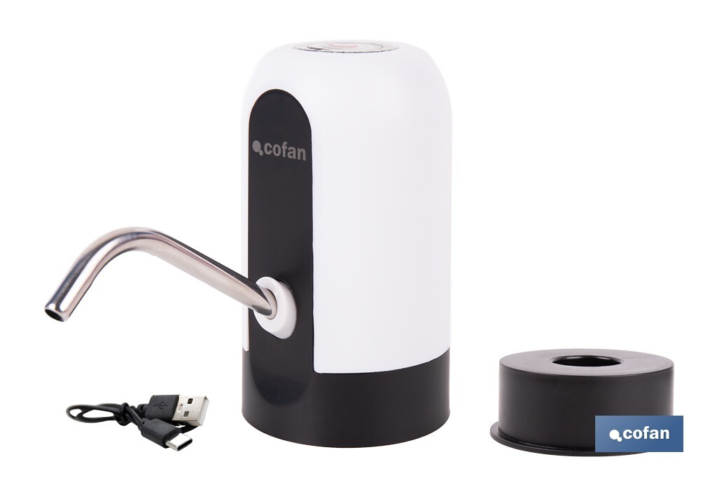 Dispensador de agua eléctrico | Grifo portátil para garrafas de agua | Adaptador universal incluido | Batería recargable de 120