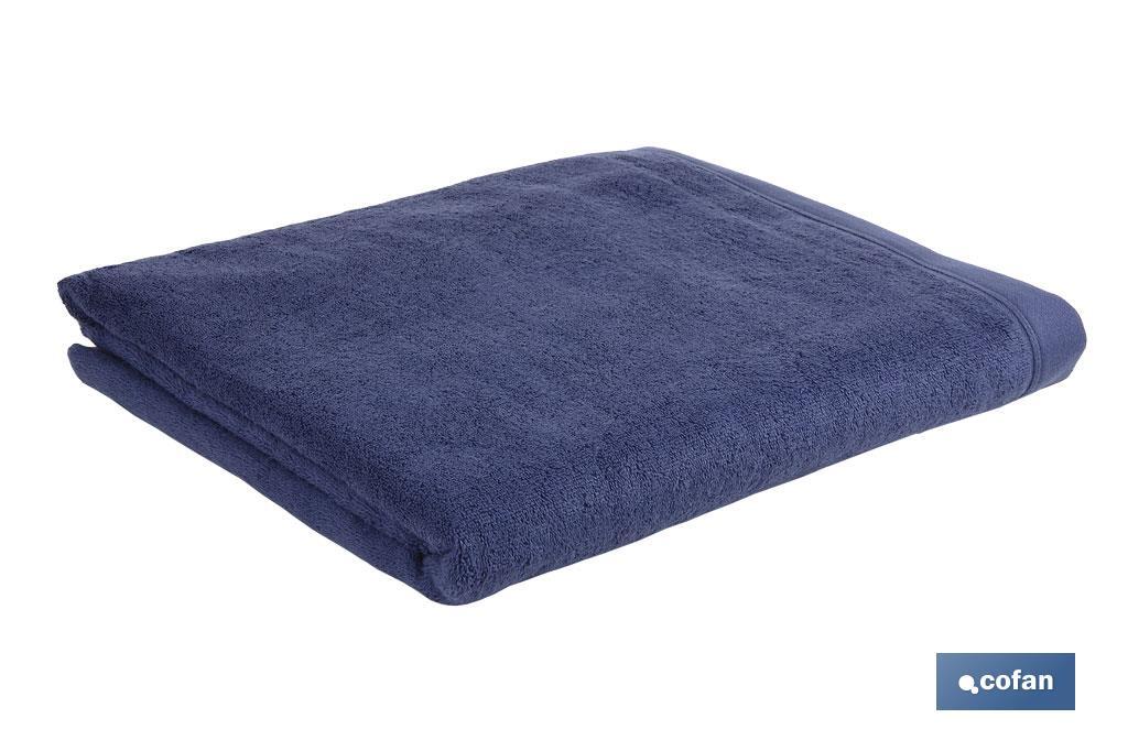 Toalla de lavabo | Modelo Marín | Color Azul Marino | 100% Algodón | Gramaje 580g/m² | Medidas 50 x 100 cm