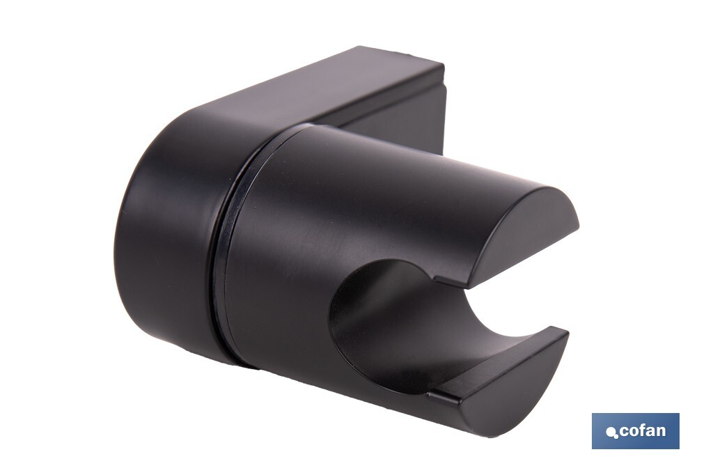 Soporte de ducha para pared | Material: ABS resistente | Soporte ajustable | Medidas: 4 x 6 x 6,5 cm | Disponible en acabado ne