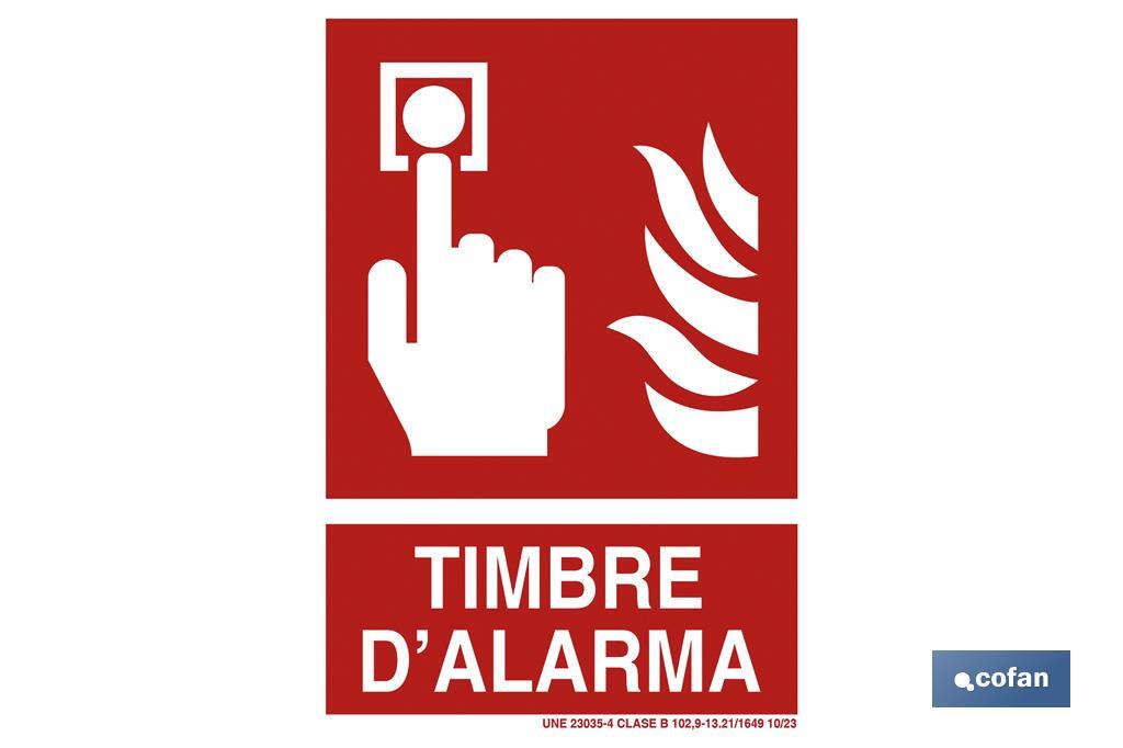 Timbre D\\\"Alarma